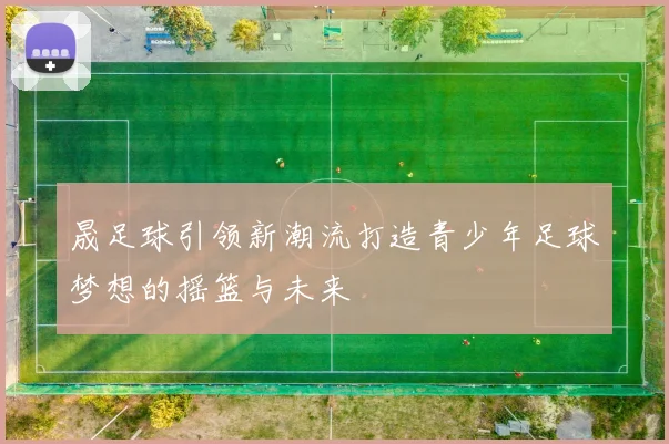 晟足球引领新潮流打造青少年足球梦想的摇篮与未来